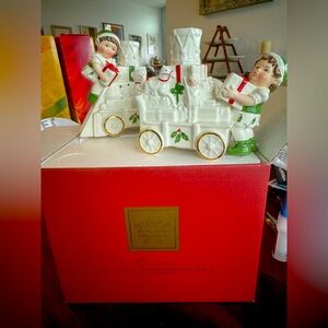 Vintage Lenox Christmas candle holders